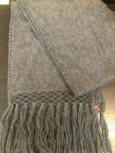 NEW! Pistil Women's Tatiana Wool Scarf Charcoal 76" - Picture 1 of 2