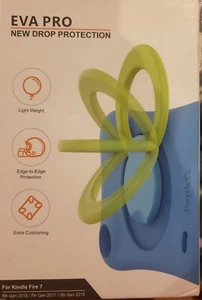 NEW Green & Blue Pepkoo Eva Pro New Drop Protection for Kindle Fire 7 - Picture 1 of 2