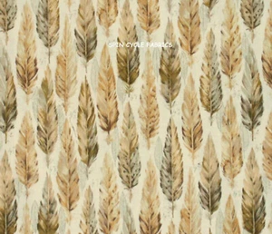 1 Yard Nature's Skizzenbuch Taupe Gold Federn Naturalist Tagebuch roter Hahn Stoff - Bild 1 von 2