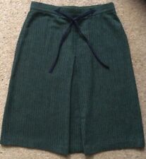 Vintage 1980’s Girls’ Green & Navy Striped Skirt - St Michael - Age 11