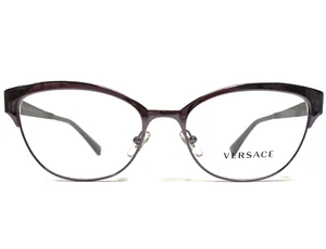 Versace Eyeglasses Frames MOD.1240 1023 Purple Cat Eye Full Rim 53-17-140 - Picture 1 of 12