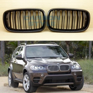 Fit BMW E70 E71 X5-Series X5 X6 2007-2013 Matte Black M Type Front Grille - Imagen 1 de 7