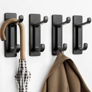 Self Adhesive Hooks Extra Sticky and Strong up to 6KG Stick on Pack of 4 - Picture 1 of 1