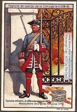 1740 French Corps Musketeer Uniform Weapon c1899 Trade Ad  Card