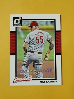 Panini Donruss Press Proof Silver 2014/199 Mat Latos #284 Foto 1 de 4