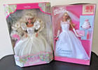 Lot of ( 2 ) Barbie dolls. 1996 Rose Bride Barbie. 2000 Dream Wedding Barbie.