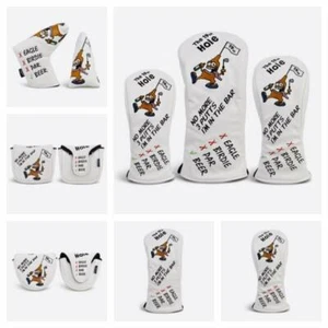 Prg Golf Originals 19 Th Hole Driver, Fairway, Rescue Wood O Putter Headcover. - Imagen 1 de 11