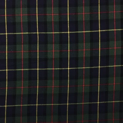 BALLARD DESIGNS SUZANNE KASLER MACKENZIE PLAID GREEN FABRIC BY THE YARD 54"W - Image 1 of 4