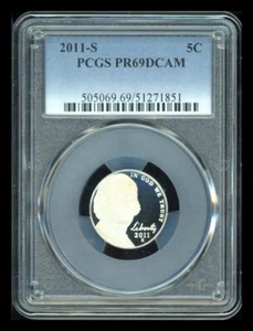 2011 S Jefferson Nickel PCGS PR69 DCAM - Picture 1 of 2