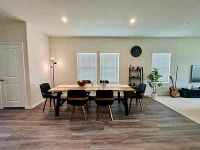 93" Solid Acacia Wood Dining Table (chairs available) - Image 1 of 4