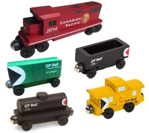 Whittle Shortline Canadian Pacific 5tlg GP-38 Diesel Engine Wooden Train Set - Bild 1 von 1