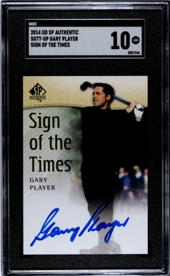 2014 Upper Deck SP Authentic #SOTT-GP Gary Player SGC 10 Auto - Image 1 of 2