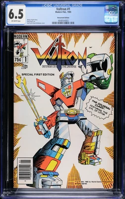 🔴 Voltron #1 CGC 6.5 • #2 CGC 4.0 • #3 CGC 7.0 🦁 NEWSSTAND LOT– 1985 Classic! - Image 1 of 4