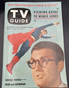 SUPERMAN George Reeves Tv Guide Collectors Classics Sept 25, 1953 Reissue 2002 - Picture 1 of 7