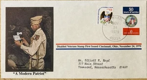 FDC~1979 NORMAN ROCKWELL~”A MODERN PATRIOT” DISABLED VETERANS STAMP - Picture 1 of 1