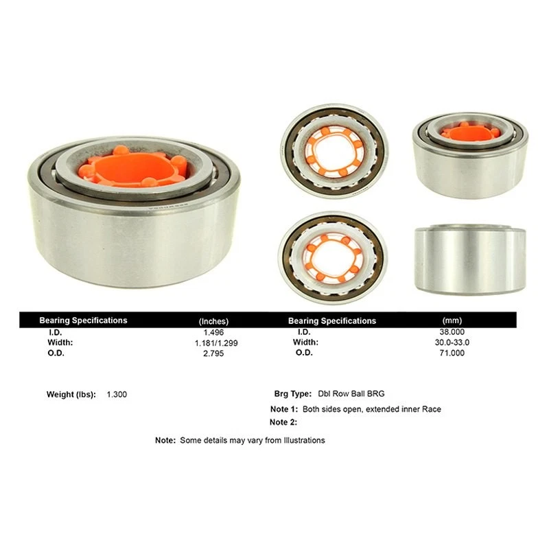 For Toyota Tercel 87-99 Premium Front Driver Side Double Row Wheel Bearing Foto 1 de 1