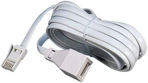 TUK - Witte BT Plug (BT631A) naar Socket Kabel - 5m - Afbeelding 1 van 1