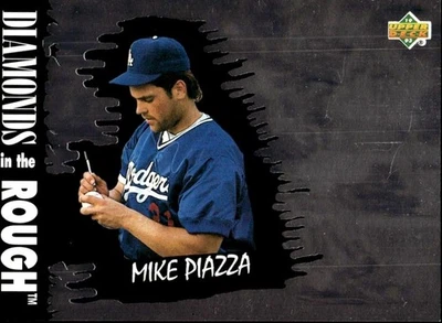 1993 Upper Deck Diamond Gallery #34 Mike Piazza [GOATCARDS] - Image 1 of 2