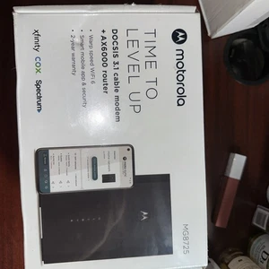 Motorola MG8725 DOCSIS 3.1 Multi-Gig Cable Modem +Built in Wi-Fi 6 Router AX6000 - Picture 1 of 6