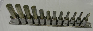 SNAP-ON 3/8" DRIVE 12PC METRIC 3-14MM STANDARD HEX BIT SOCKET SET #211EFAMY - Picture 1 of 6