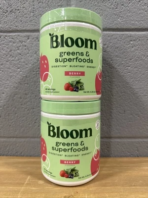 Lote de 2 bayas en polvo Bloom Nutrition Greens & Superfoods (48 porciones, 9,26 oz) Foto 1 de 4