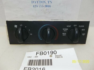 92 93 94 95 CONTROLES DE TEMPERATURA DE CALEFACCIÓN FORD TAURUS AC OEM Foto 1 de 4
