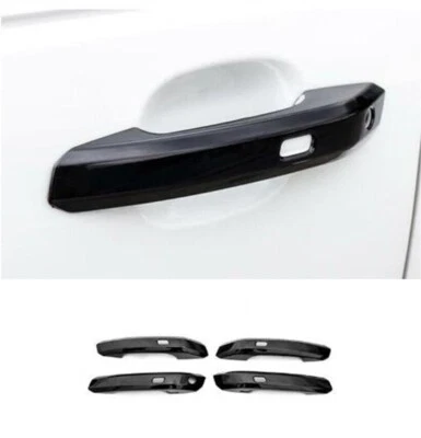 4PCS Fit For Audi Q5 2018-2025 ABS Black Exterior Outside Door Handle Trim Cover - Imagem 1 de 4