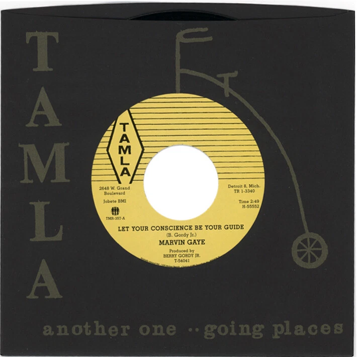 MARVIN GAYE "LET YOUR CONSCIENCE BE YOUR GUIDE c/w NEVER LET YOU GO" 1961 MOTOWN - Image 1 of 1