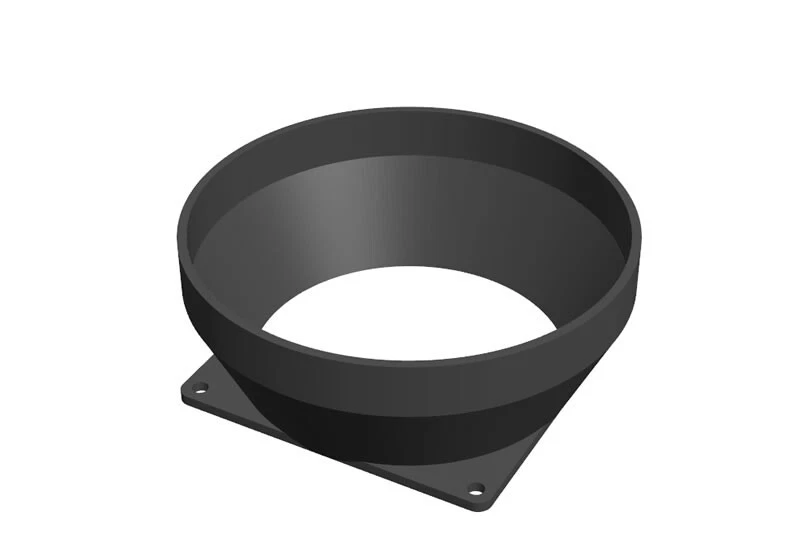 Lüfter Abluft Adapter 92 mm x 110 mm aus Kunststoff - Bild 1 von 1