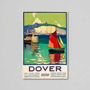 Vintage Travel Poster - Dover, England - Southern Railway - by Leonard Richmond - Picture 1 of 10
