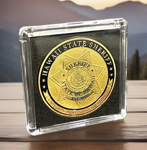 Moneda del Desafío de San Miguel del Sheriff del Estado de Hawái ¡INCLUYE ESTUCHE 2X2 ST! - Imagen 1 de 4