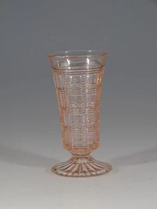 Vintage Vase Imperial Glas rosa Knospe um 1930 - Bild 1 von 4