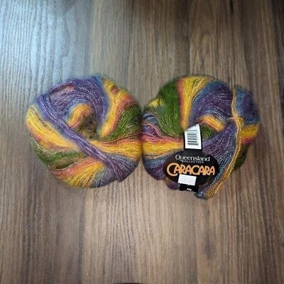 Queensland Collection Yarn Caracara 2 Balls Color 002 25g 259yds Green Yellow - Image 1 of 4