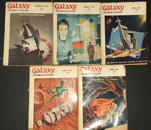 Galaxy Science Fiction (1950-1980 Galaxy Publications) Pulp, 1953 LOT 5 Hefte - Bild 1 von 6