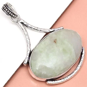 Green Avenuetrine Handmade Women's Unisex Silver Jewelry Pendant 2.5 - Picture 1 of 12
