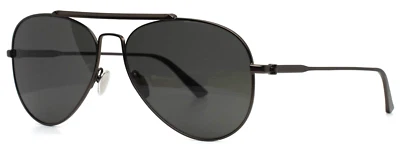 Gafas de sol de aviador CALVIN KLEIN CK8032S 015 de metal oscuro para hombre 58-15-140 Italia Foto 1 de 4