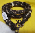Mane Horse Hair Roping Reins 8 feet 1/2" dia., Pattern  W-1 with snaps