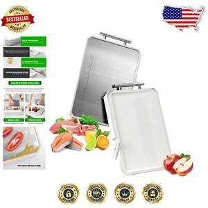 Multifunctional 2-in-1 Cutting Board with Garlic Grinding Area and Stand Design - Picture 1 of 10
