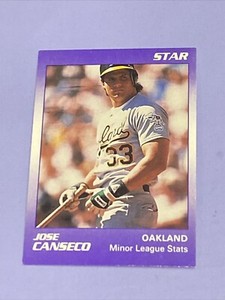 Vintage 1990 STAR #2 JOSE CANSECO Oakland A’s Blue Jays TX TB Wsox OF DH NrMt/Mt