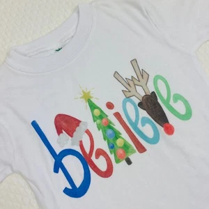 NWT Laughing Giraffe Believe Christmas Shirt Top Boy Girl size 4T - Picture 1 of 4