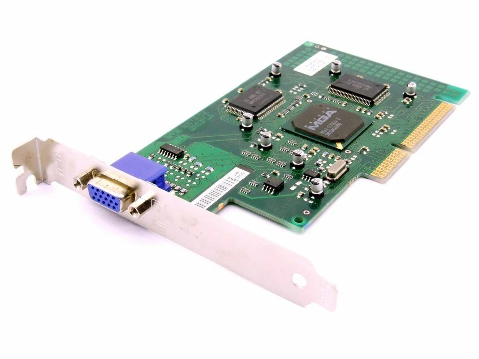 Matrox G100a/4/OEM G100a/4bf/20 MGA-G100A Chip 4MB Sgram AGP Graphic Card 790-01 - Image 1 of 1