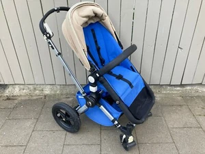 Kinderwagen Bugaboo Cameleon 1, blau mit beigem Verdeck, gebraucht - Bild 1 von 11