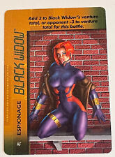 Marvel Overpower 1996 Character Cards Black Widow Espionage