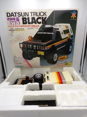 Vintage 80's Yonezawa Wave Hunter 1/14 Nissan Datsun Black 4WD Truck MIB Nikko - Image 1 of 4