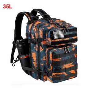 Mochila táctica 25L 35L 45L gimnasio fitness deportes viaje mochila bolsa Molle - Imagen 1 de 10