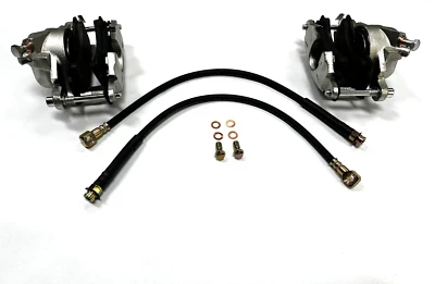 1976 Cadillac Seville NEW Loaded Brake Calipers PAIR + Pads + Rubber Hose Kit - Image 1 of 4