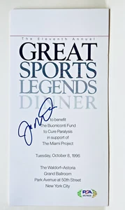 Joe Montana signed "Great Sports Legends Dinner" Program - 49ers HOF PSA/DNA - Picture 1 of 4
