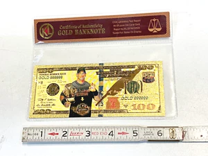 Berühmte WWE Wrestler 24k Goldfolie Banknote John Cena Goldback - Bild 1 von 16