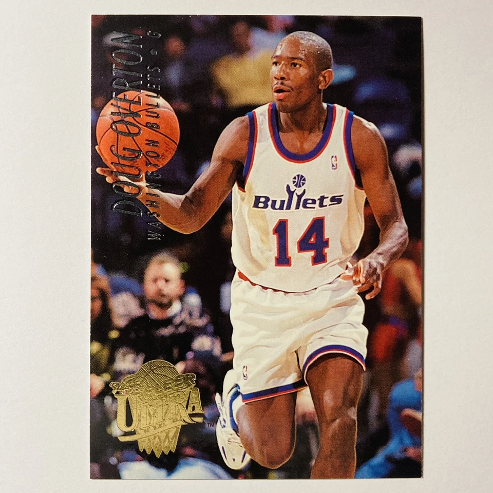 1994-95 Ultra Washington Bullets Basketball Card #345 Doug Overton  Tc2 - Image 1 of 2