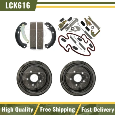 Tambores de freno traseros zapatas de freno herrajes kit de resorte para Pontiac Sunfire 2003-2005 Foto 1 de 4